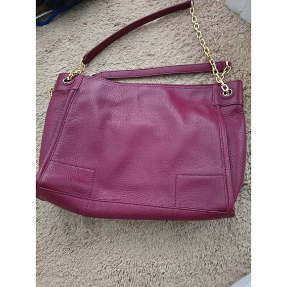 Tory burch smitten small slouchy tote bag maroon